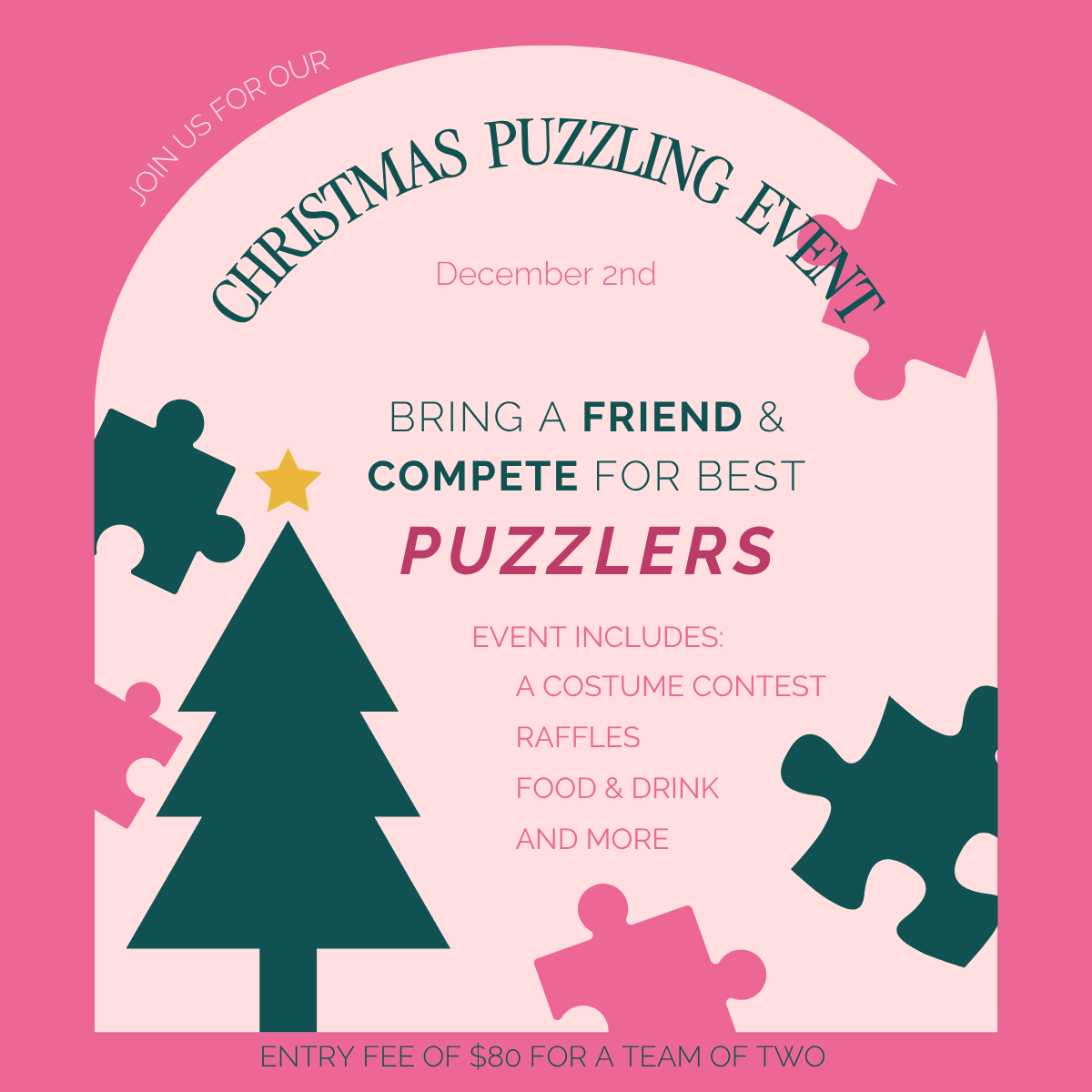 Christmas Speed Puzzling Team of 2