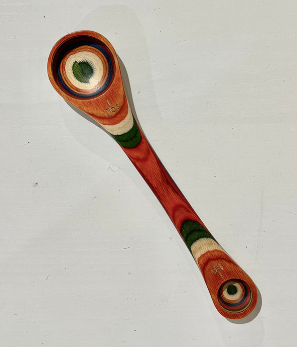 Totally Bamboo measuring spoon 2 n 1 in rainbow colors