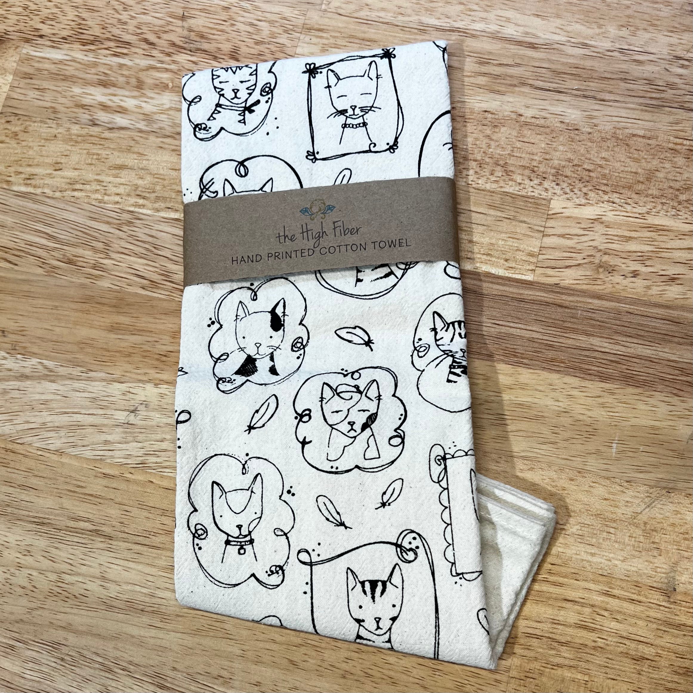 The High Fiber Handprinted Tea Towels