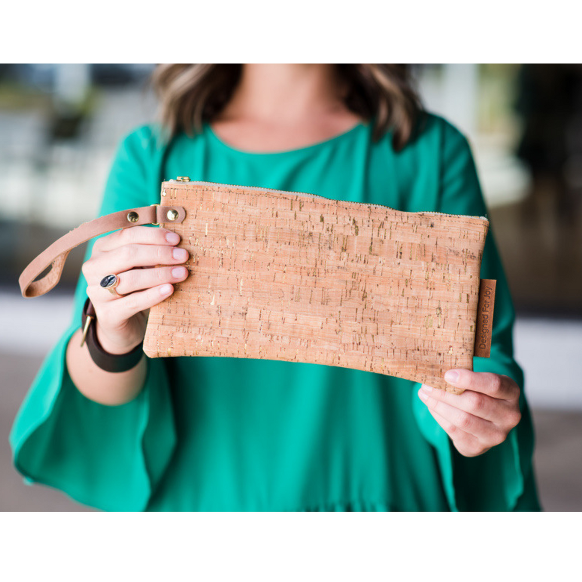 Cork wristlet hotsell