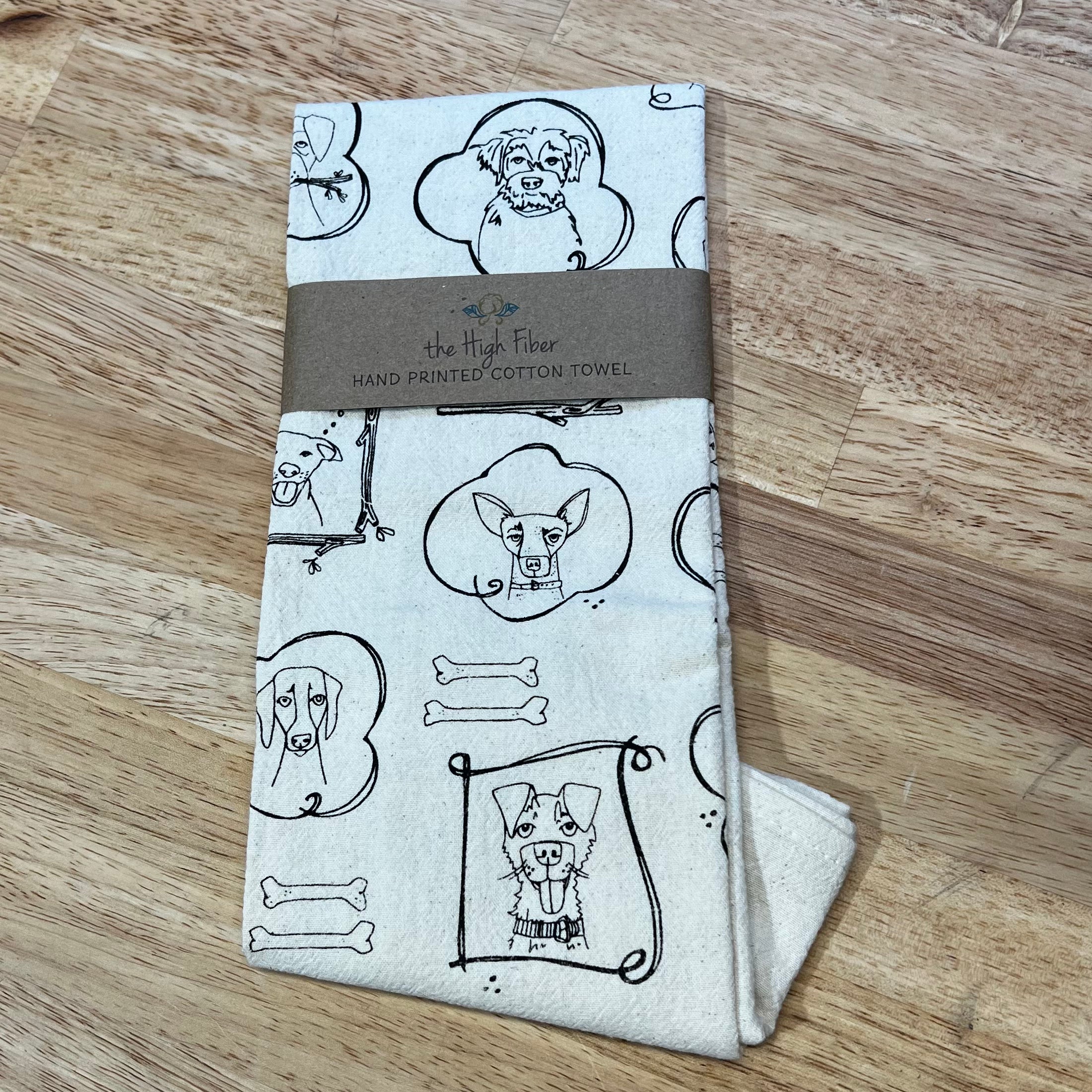 The High Fiber Handprinted Tea Towels