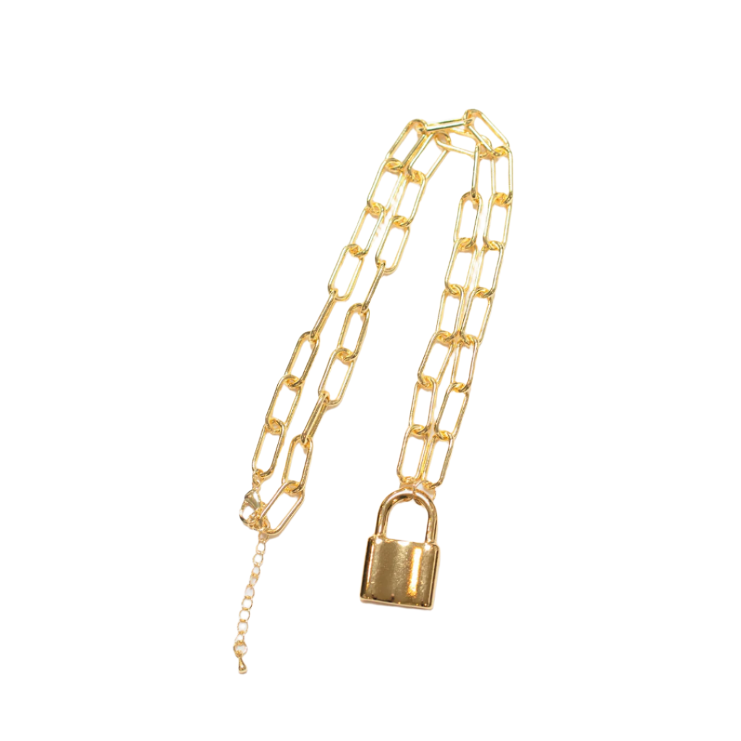 Padlock Pendant Necklace (Retired)
