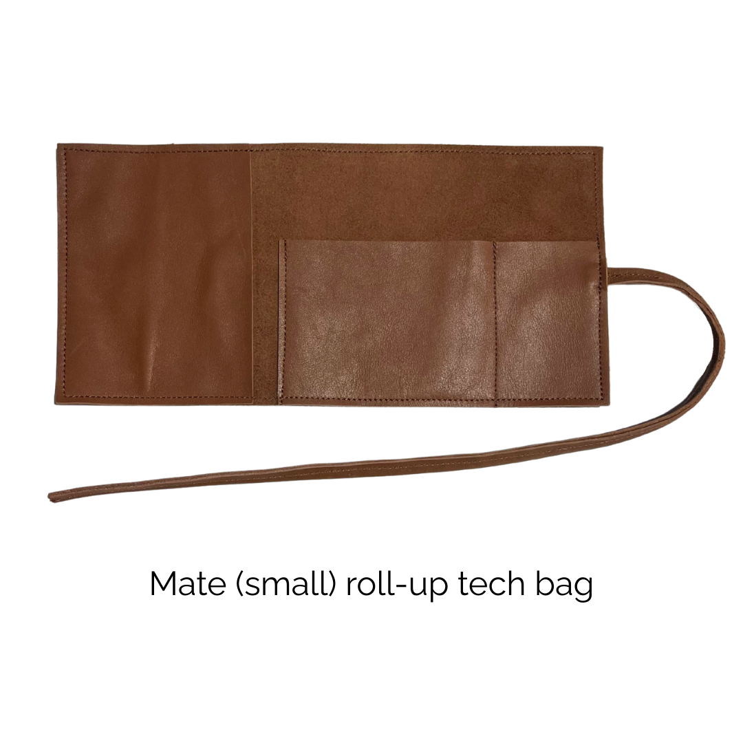 Pro & Mate Leather Tech Roll-Up Bags