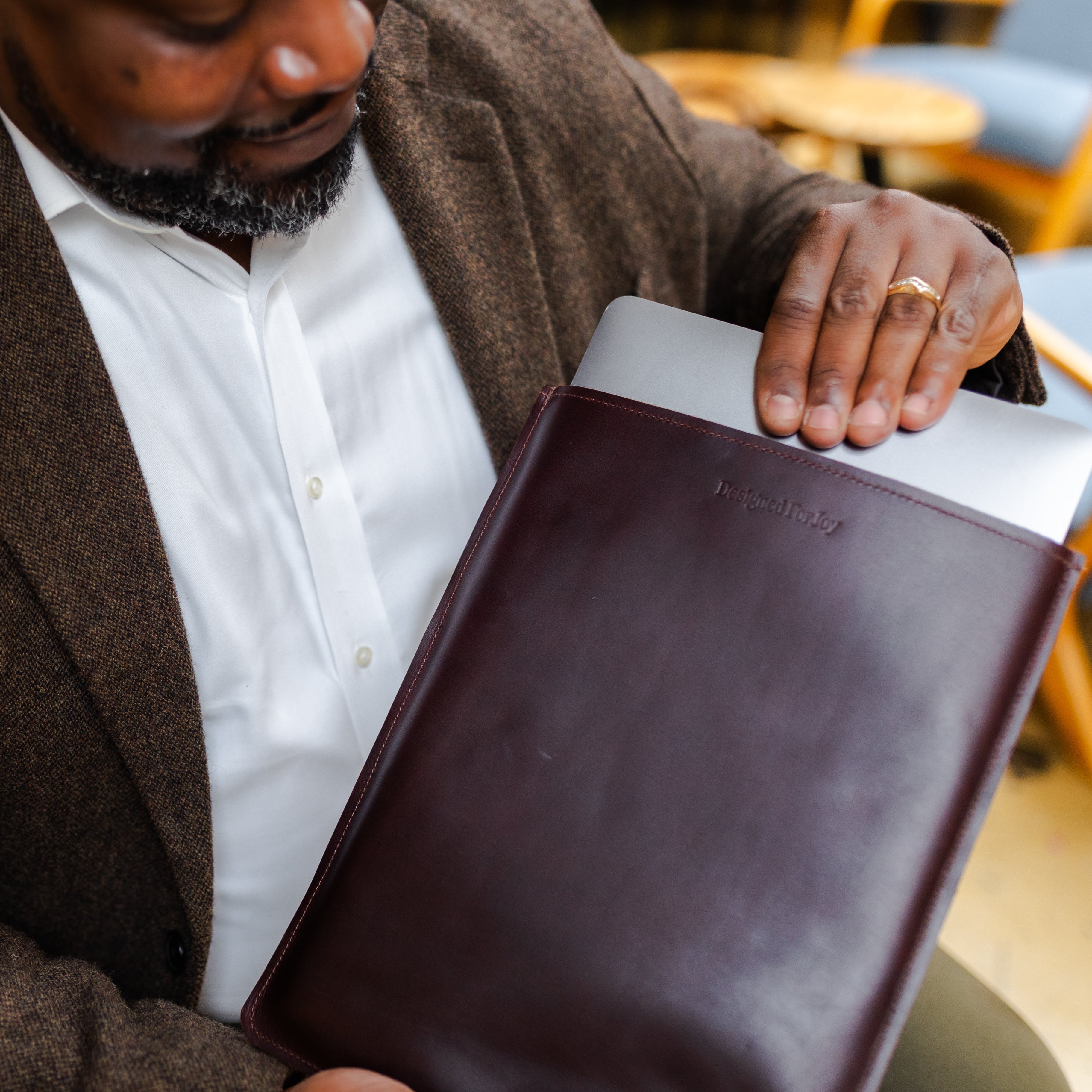 The Nomad Leather Laptop Sleeve