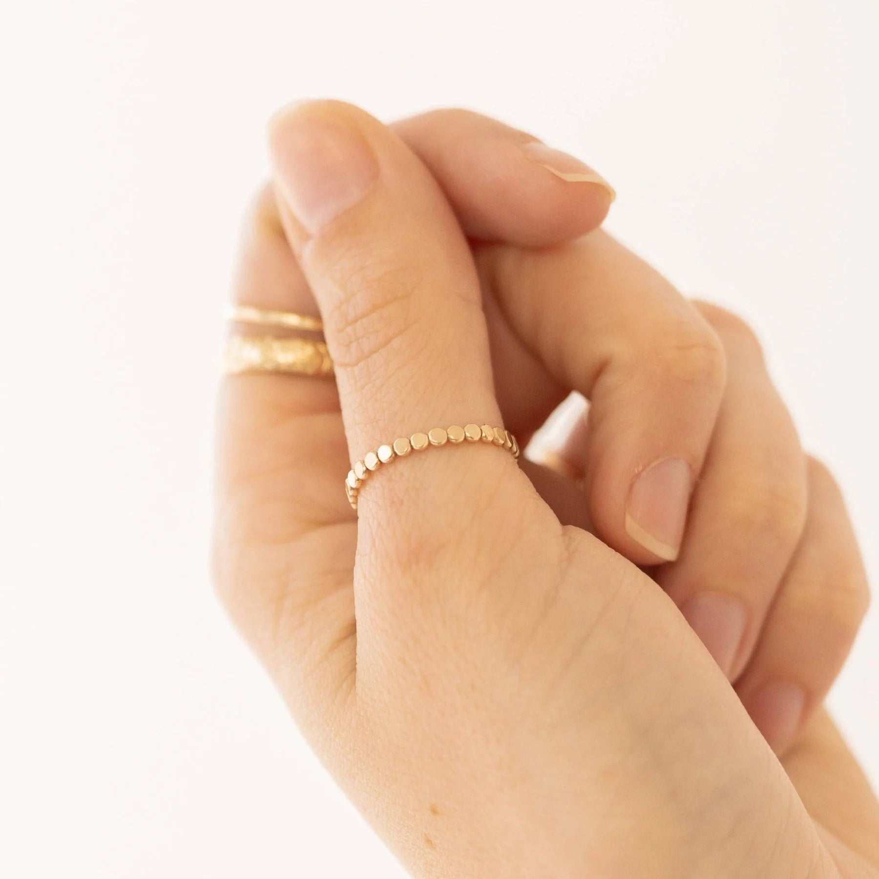 Barberry & Lace Thin Stacking Rings