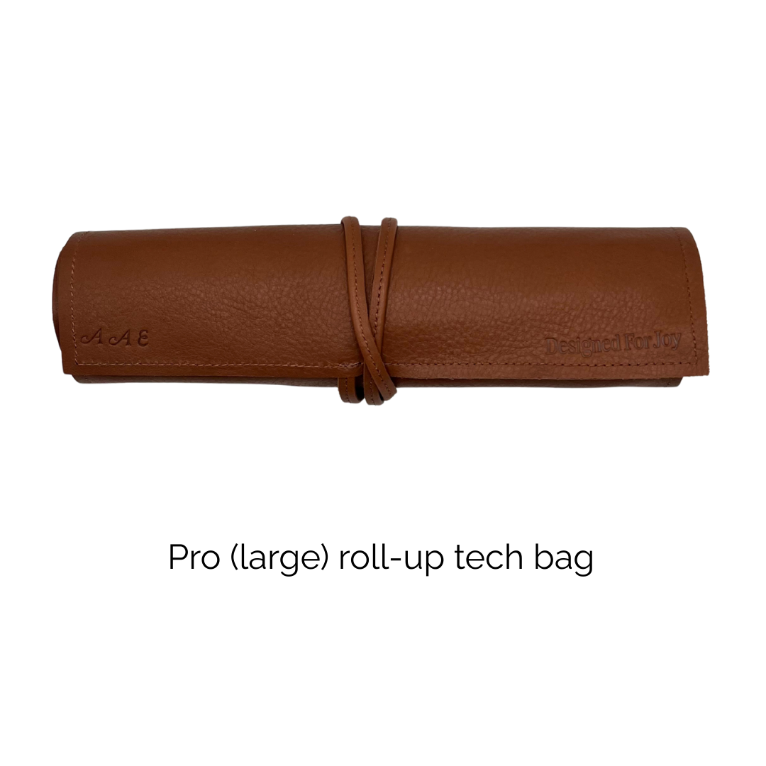 Pro & Mate Leather Tech Roll-Up Bags