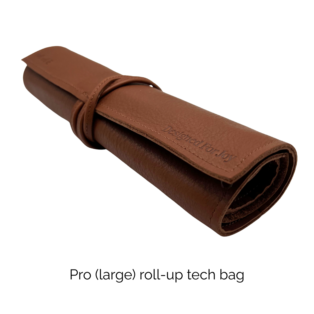 Pro & Mate Leather Tech Roll-Up Bags