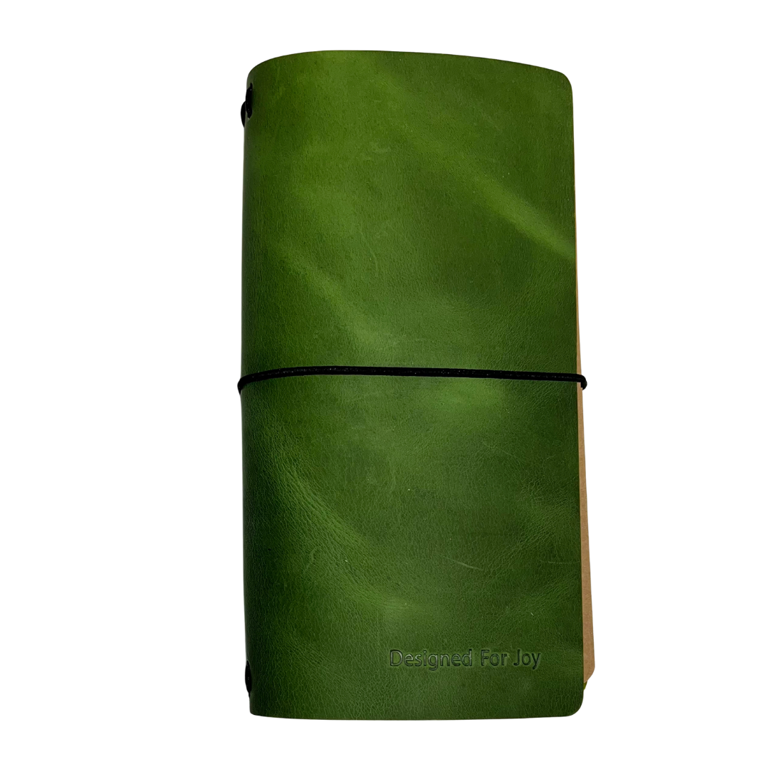 Traveler Size Leather Journals in Colors