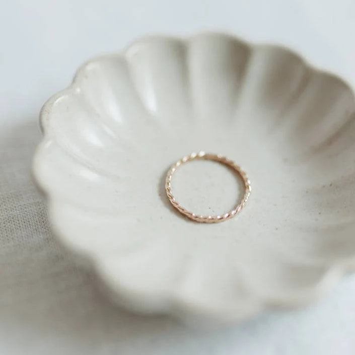 Barberry & Lace Thin Stacking Rings