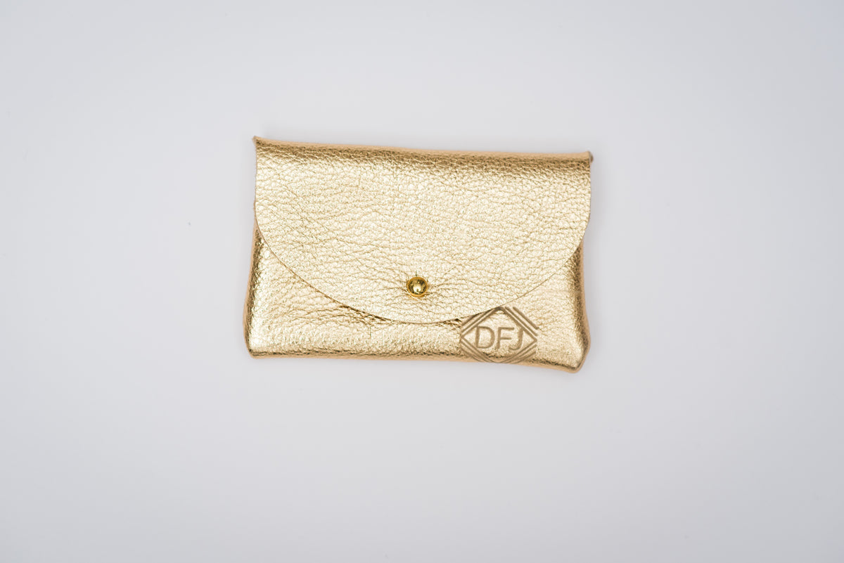 Button Stud Coin Purse Designed For Joy