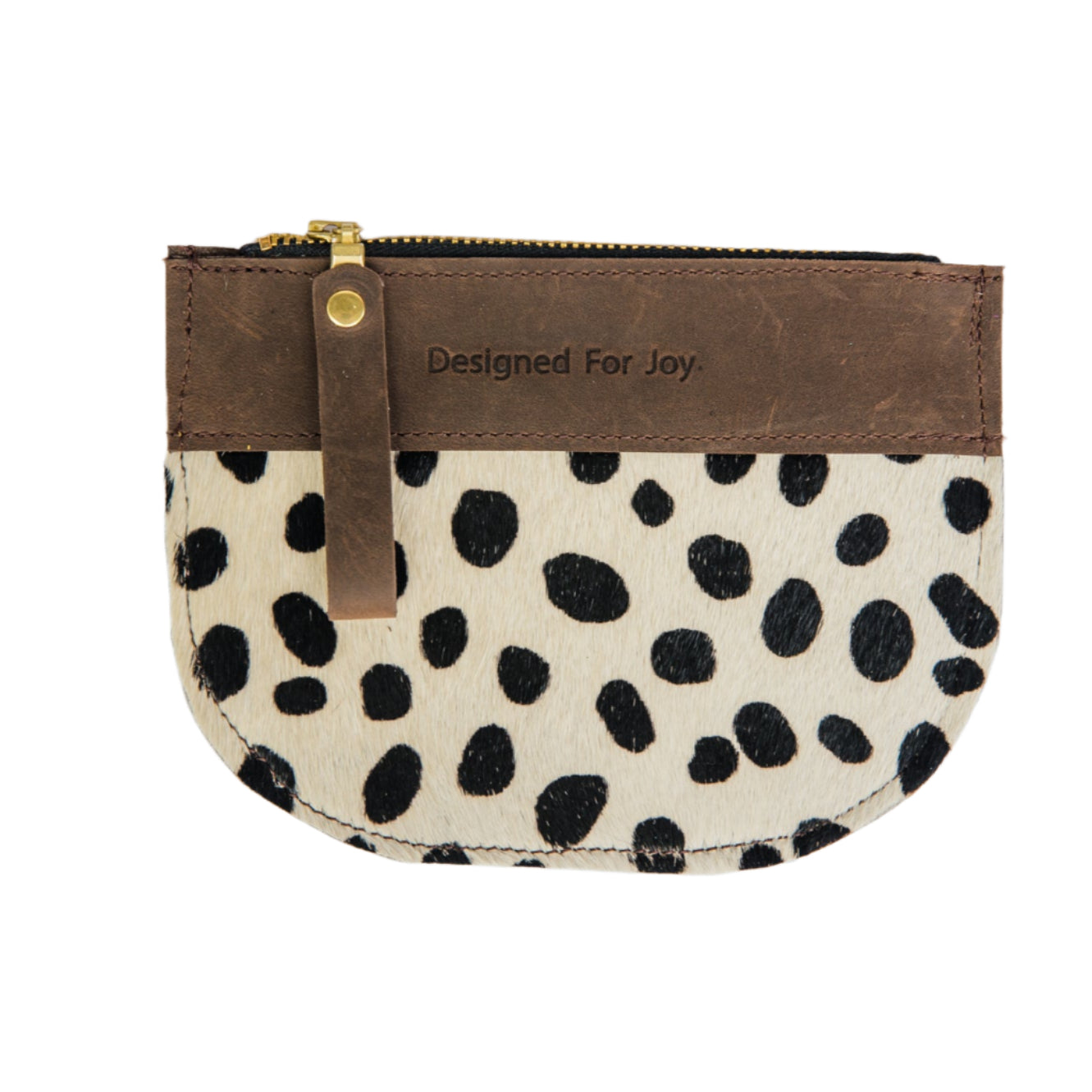 Hair On Zipper Coin Purse