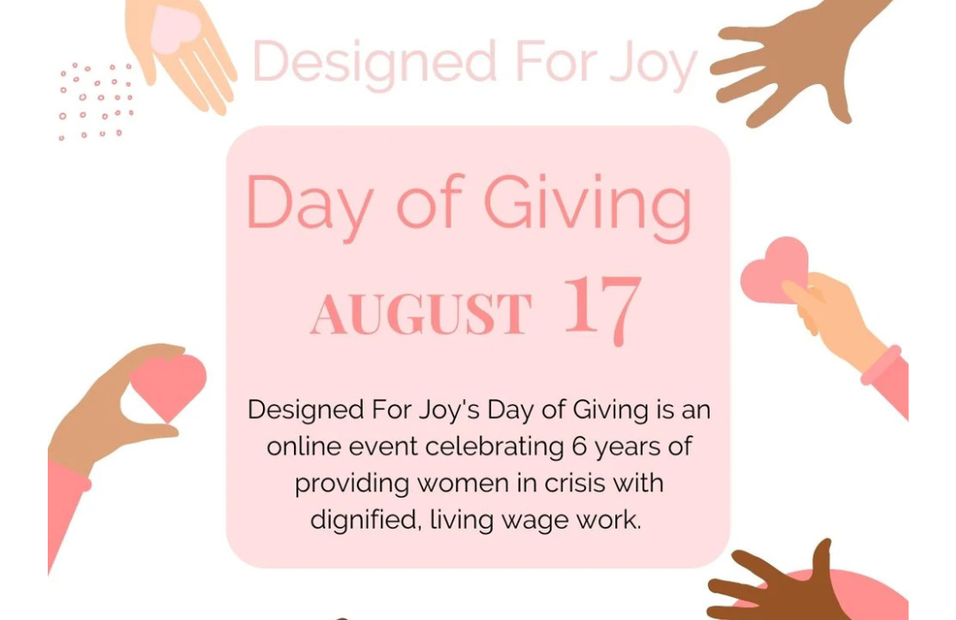 Designed For Joy's Day of Giving - Celebrating 6 Years of Impact!