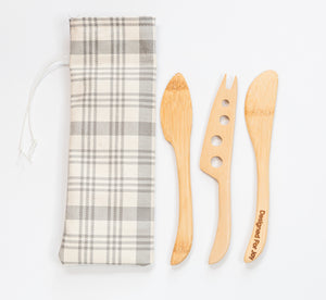 Reusable Cheese tool set made of sustainable wood