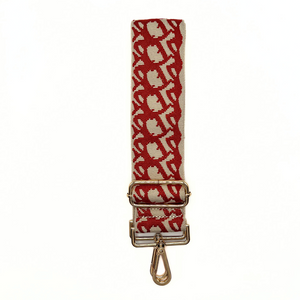 Coral pattern guitar style purse strap