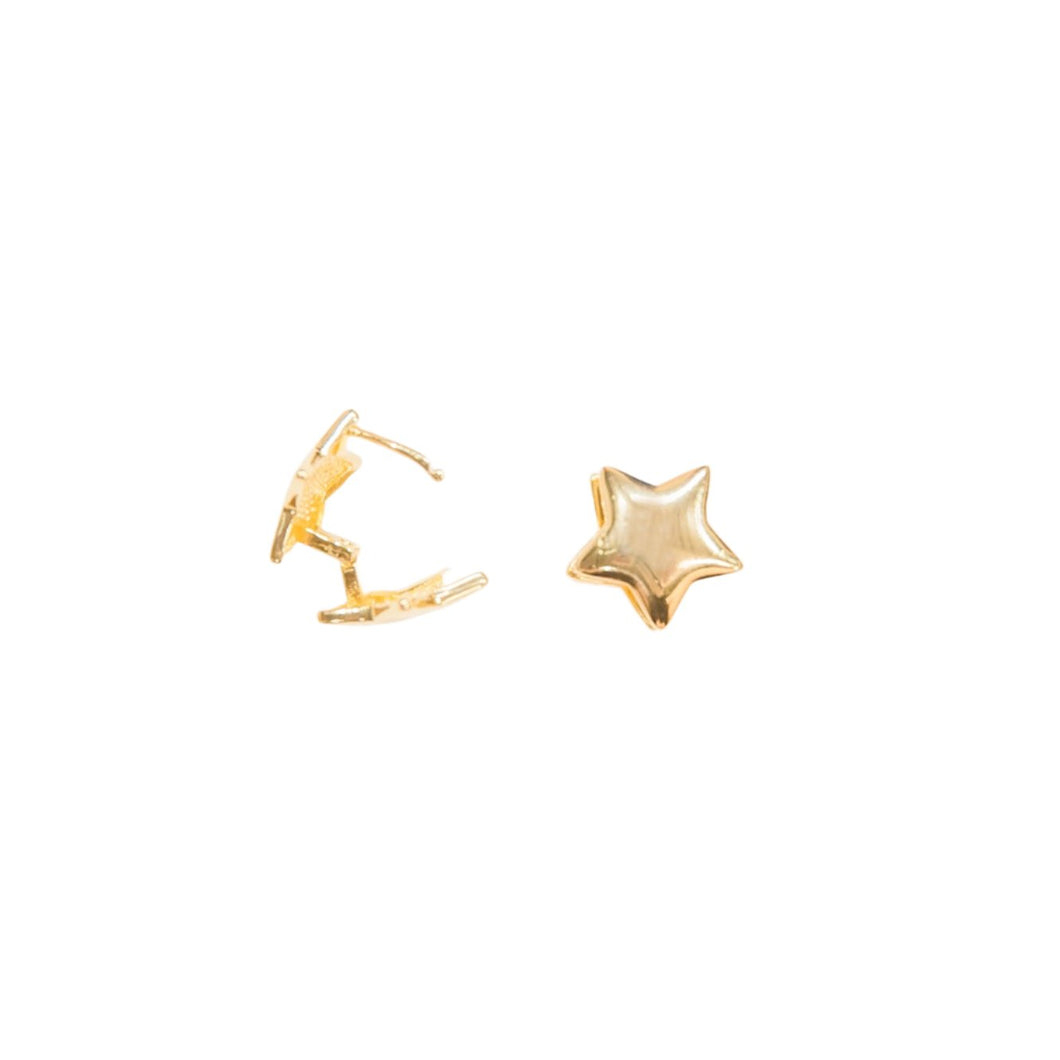 Star_Huggie_earrings