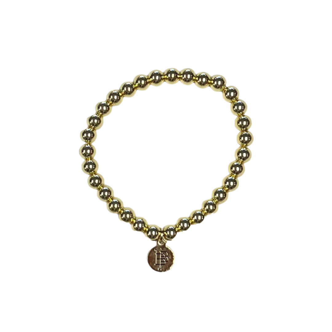 Gold Beaded Stacker Bracelet
