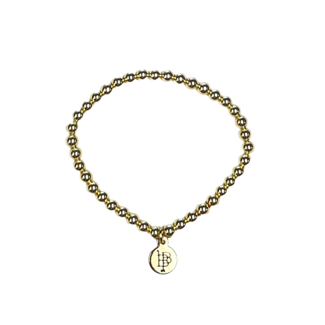 Gold Beaded Stacker Bracelet