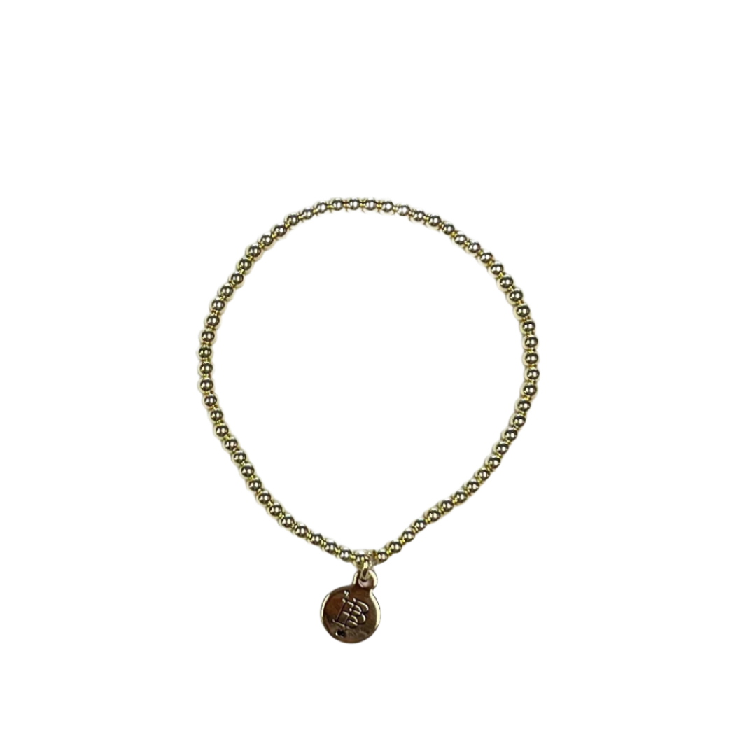 Gold Beaded Stacker Bracelet