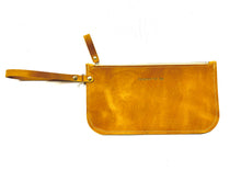 Slim Leather Zipper Wristlet