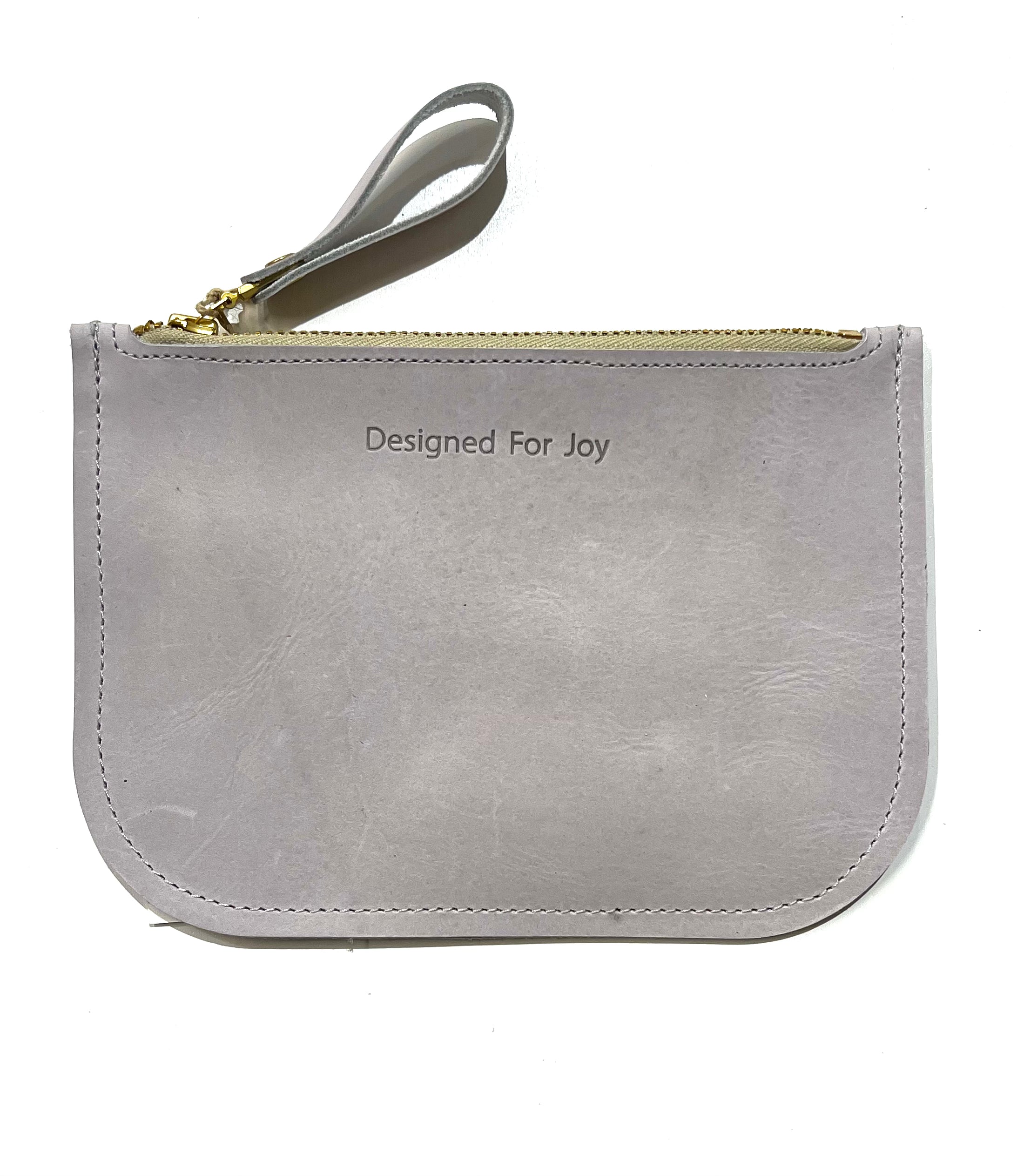 Leather coin shop purse with zipper