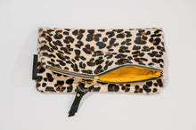 Hair On Leather Foldover Clutch