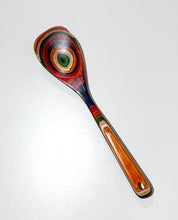 Totally Bamboo Birchwood Spoon with rainbow colors.