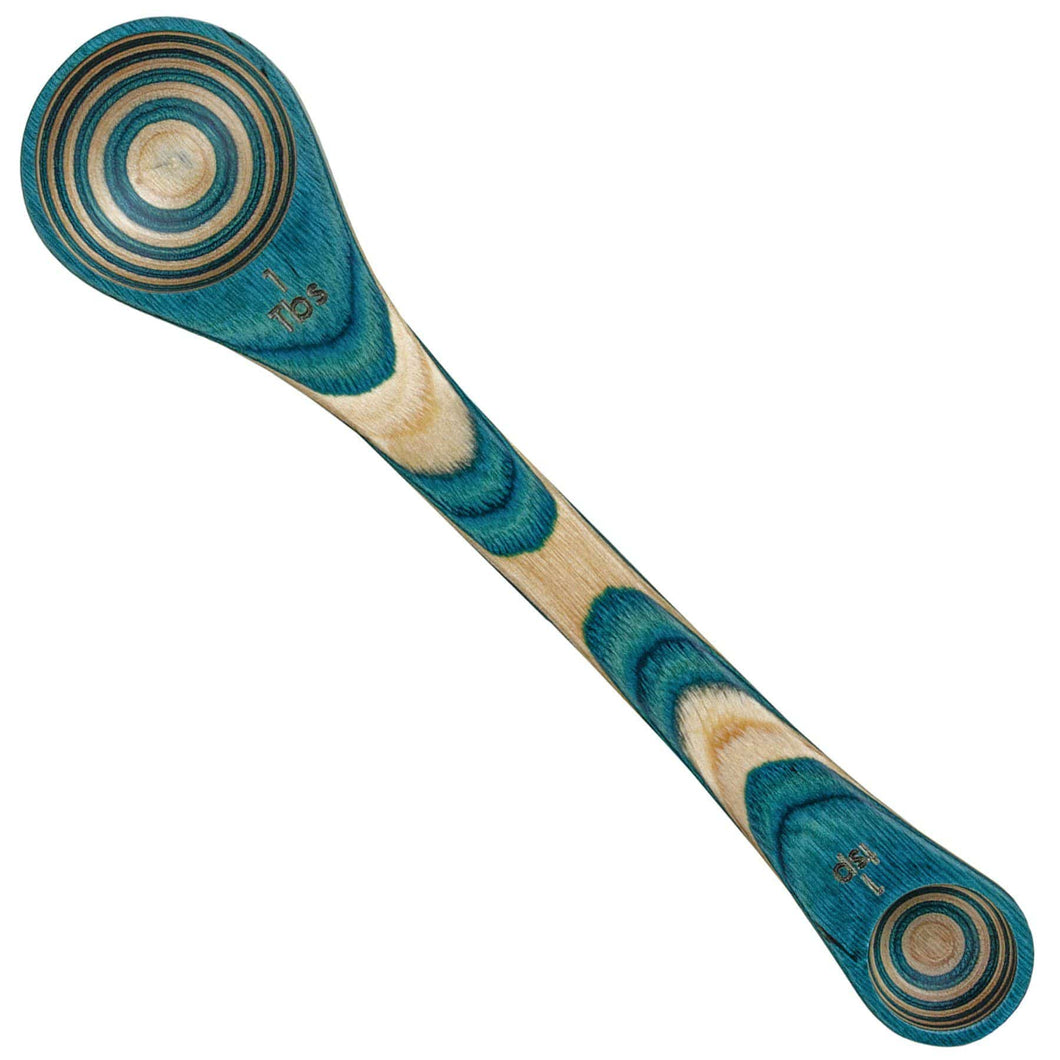 Totally Bamboo Mykonos collection in blue and white - 2 in 1 spoon