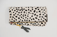 Hair On Leather Foldover Clutch