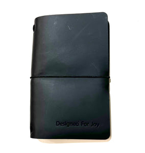 Leather Journals - Designed For Joy Logo Stamp