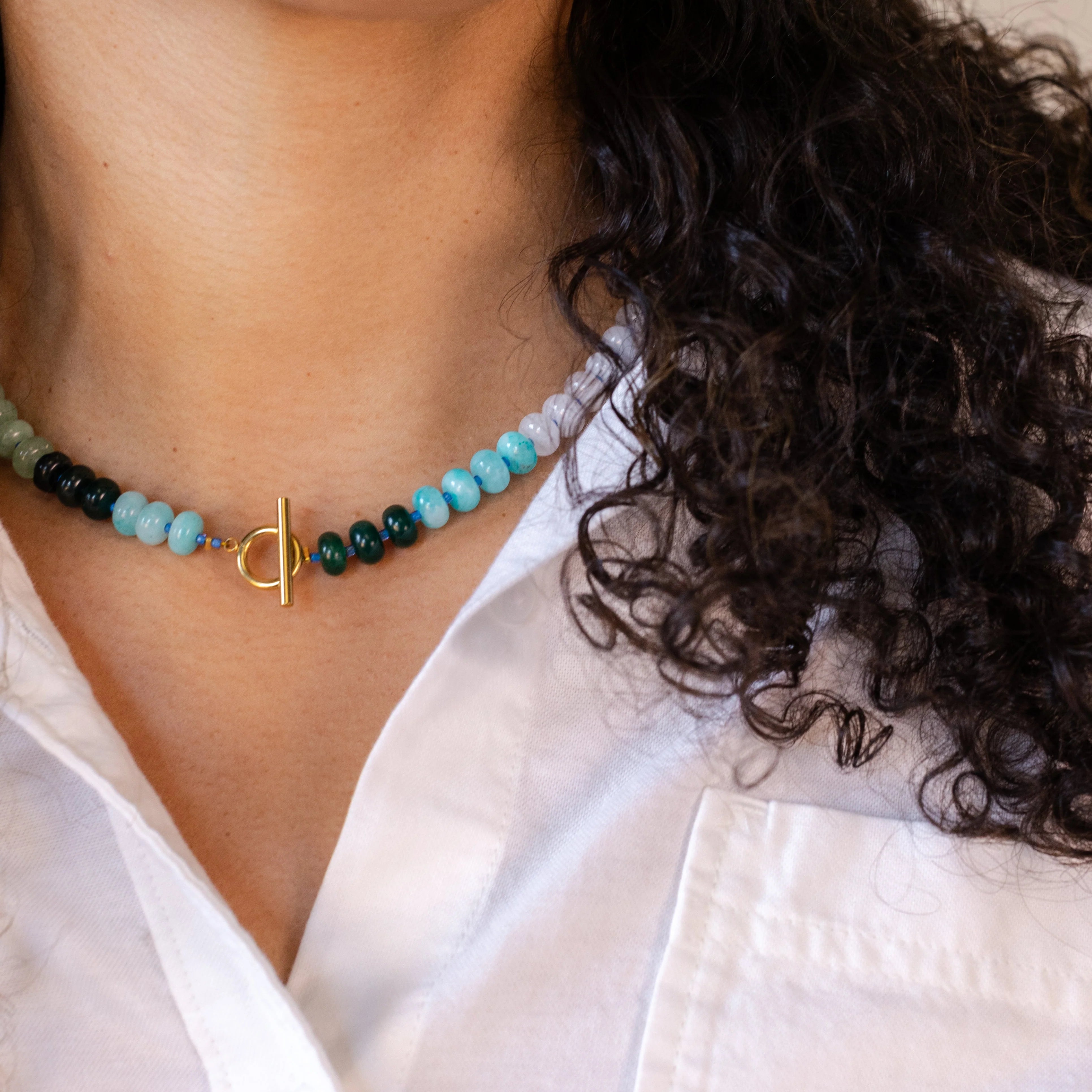 Ethic Goods Gemstone Bead Necklaces