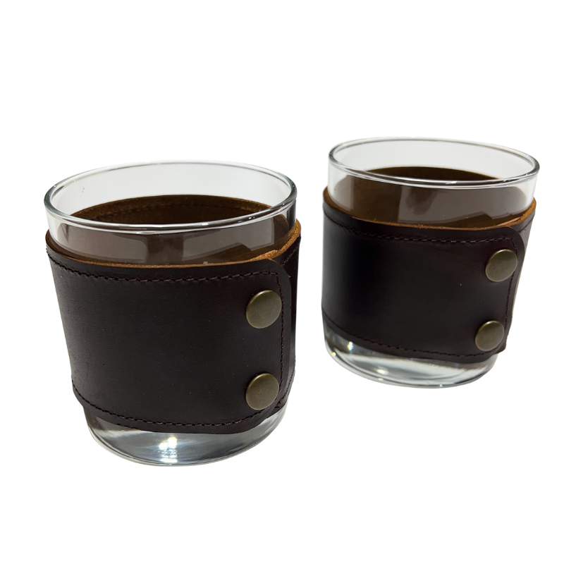 Pour & Pause Leather Spirits Sets