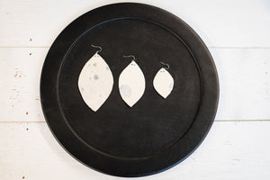 Hair On Leather Earrings