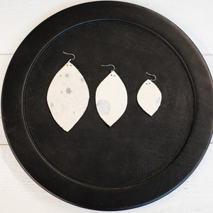 Hair On Leather Earrings