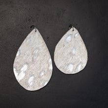 Hair On Leather Earrings