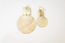 Stacked Geo Leather Earrings