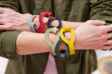Upcycled Leather Bracelet by Rethreaded