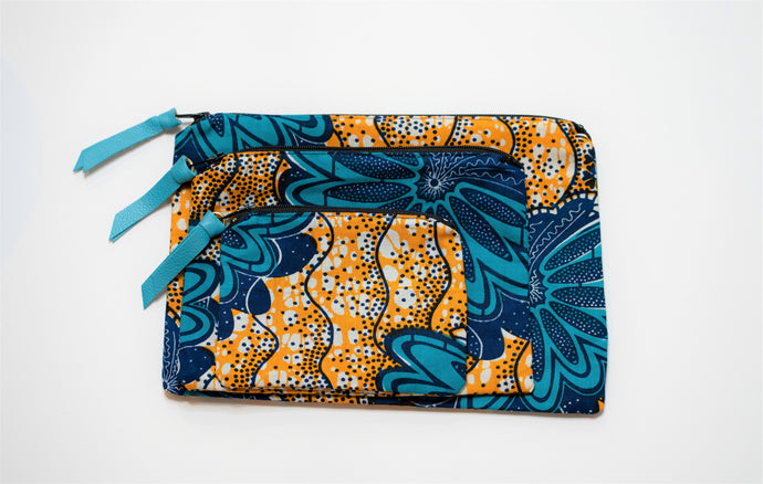 African Print Pouches