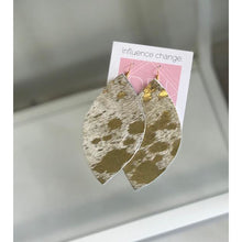 Gold Fleck Hair On Earrings
