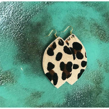 Leopard Feather Earrings