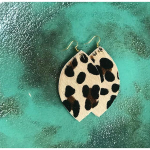 Leopard Feather Earrings