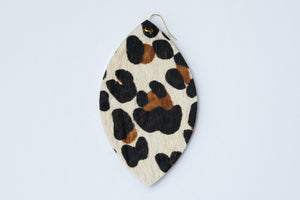 Hair On Leather Earrings