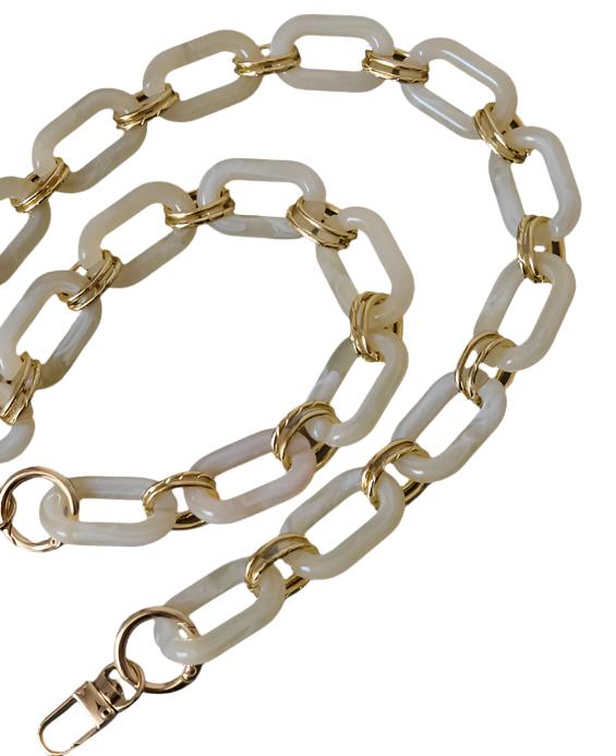 Acrylic chain on sale strap