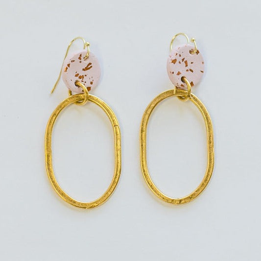 Clay Oval Hoop