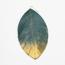 Heather Feather Leather Earrings