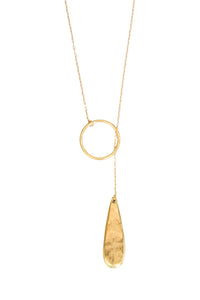 Lariat Teardrop Necklace