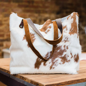 Cheetah Cowhide Tote Bag