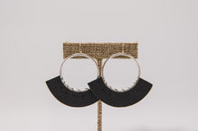Hand Stitched Hoop Earrings
