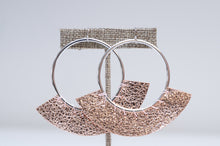 Hand Stitched Hoop Earrings