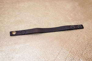 Single Leather Bracelet for Him and Her - DFJ Logo Bracelet