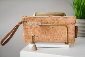 Cork wristlet
